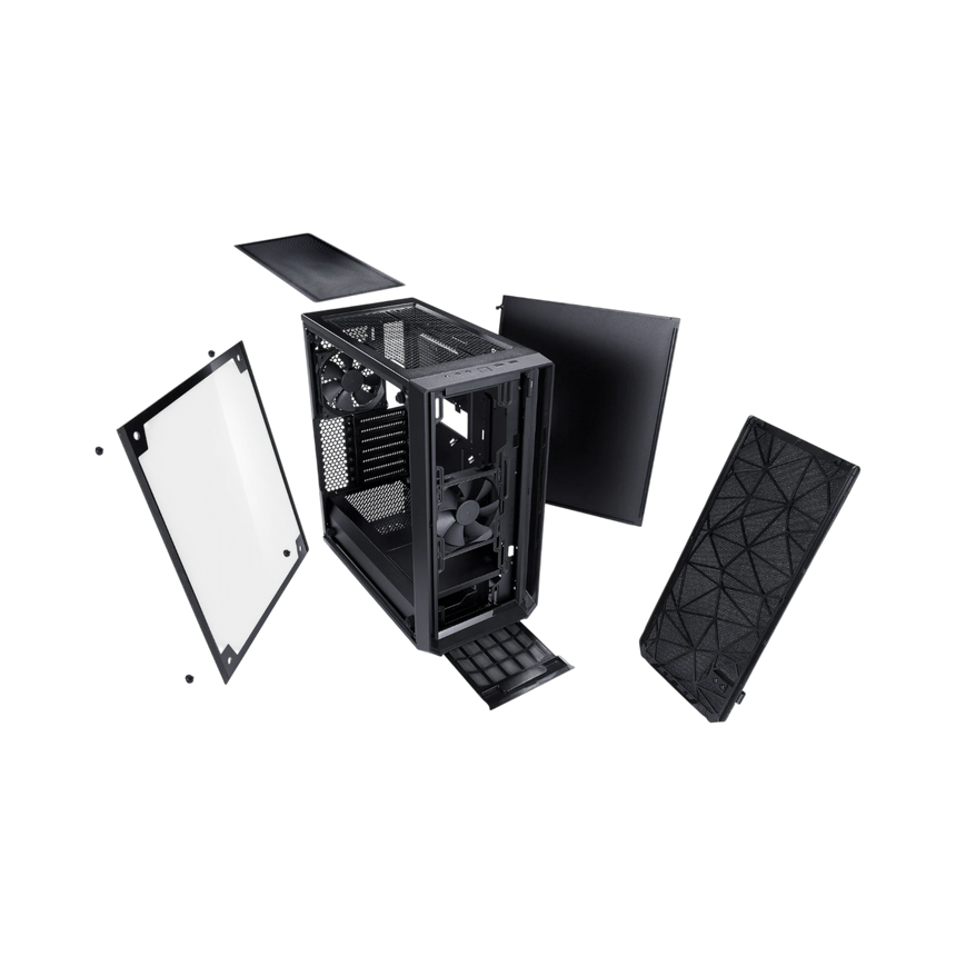 Fractal Design Meshify C Mid-Tower Case (Tempered Glass, Black) — Being Shipped