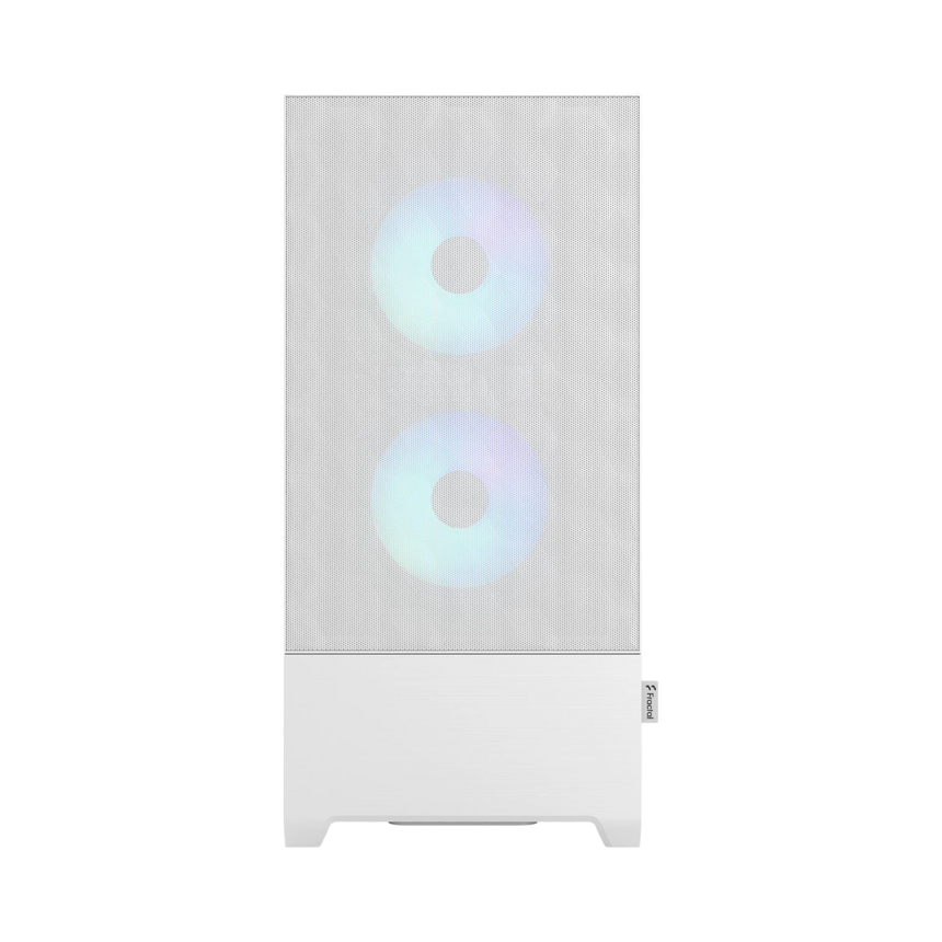 Fractal Design Pop Air RGB Mid-Tower Case (White Tempered Glass, Clear Tint) — Being Shipped