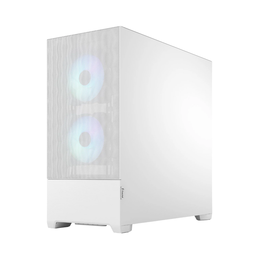 Fractal Design Pop Air RGB Mid-Tower Case (White Tempered Glass, Clear Tint) — Being Shipped