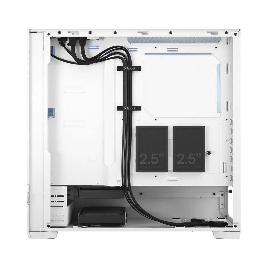 Fractal Design Pop Air RGB Mid-Tower Case (White Tempered Glass, Clear Tint) — Being Shipped