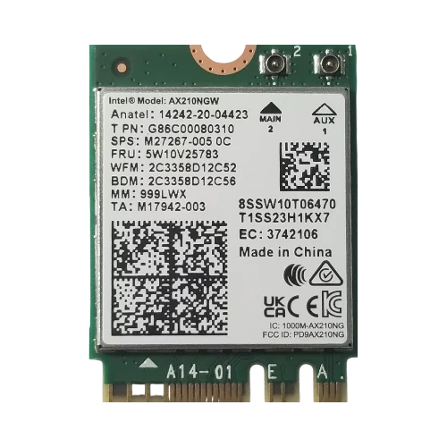 Intel Wi-Fi 6E AX210 M.2 2230 Network Adapter — Being Shipped