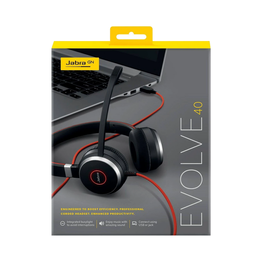 Jabra Evolve 40 Stereo On-Ear Headset — Being Shipped