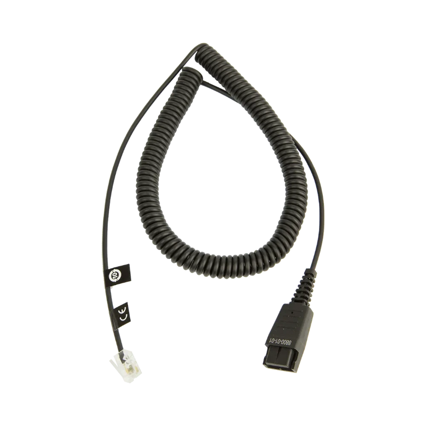 Jabra QD to Modular RJ Extension Coiled Cord — Being Shipped