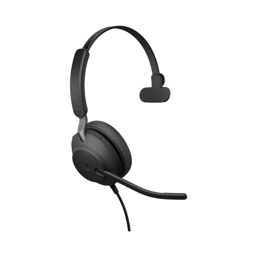 Jabra Evolve2 40 Mono Wired On-Ear Headset (Unified Communication, USB Type-C, Black) — Being Shipped