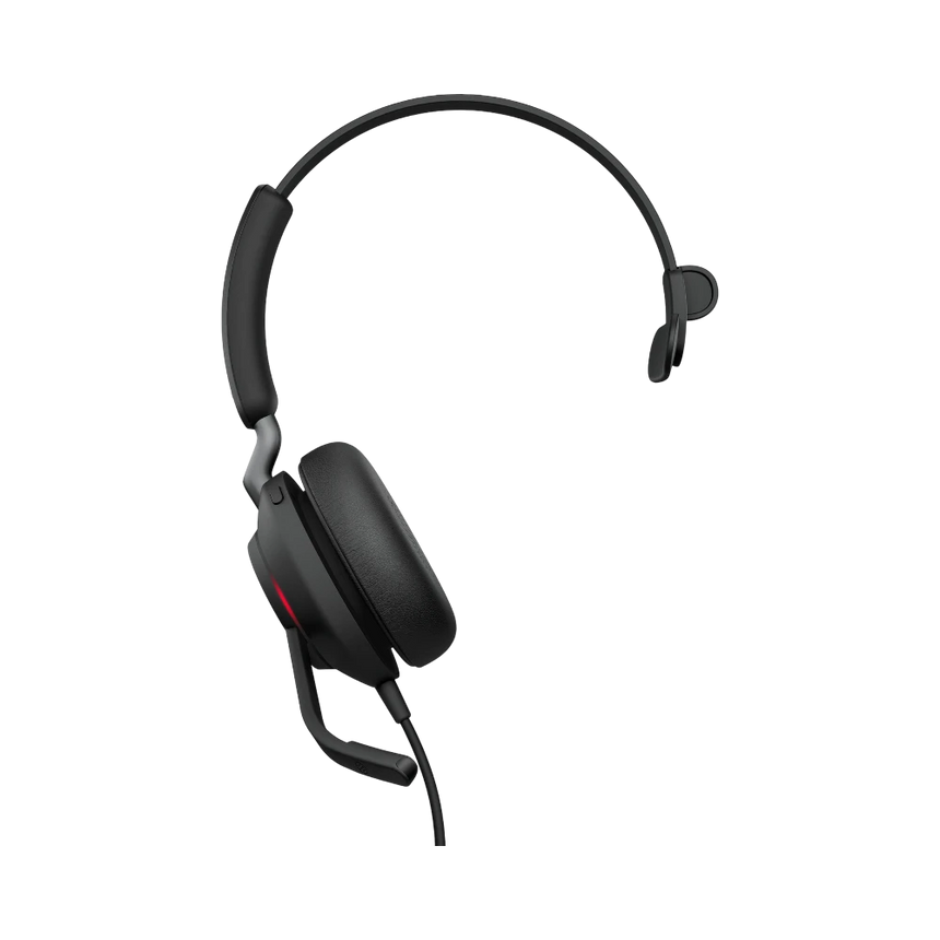 Jabra Evolve2 40 Mono Wired On-Ear Headset (Unified Communication, USB Type-C, Black) — Being Shipped