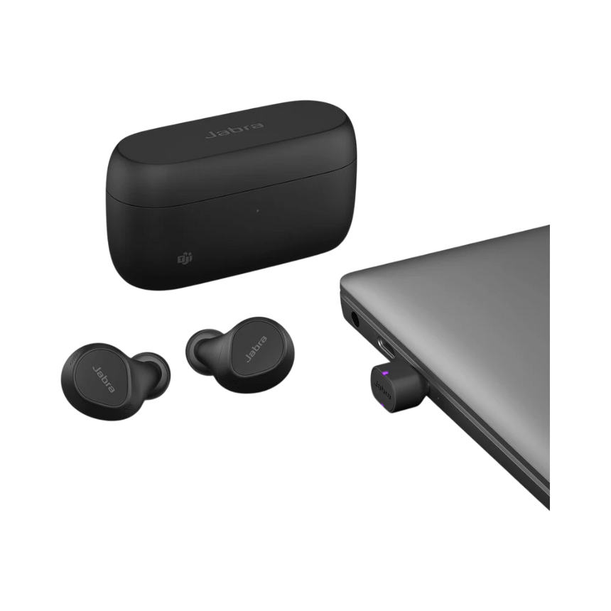 Jabra Evolve2 Buds USB-A MS Earbuds with USB-A Bluetooth Dongle — Being Shipped