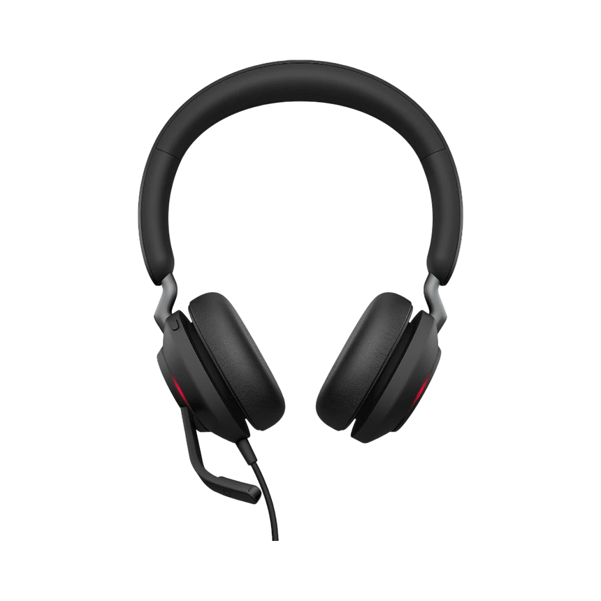 Jabra Evolve2 40 Stereo Wired On-Ear Headset (Unified Communication, USB Type-C, Black) — Being Shipped