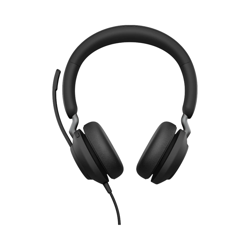 Jabra Evolve2 40 SE Stereo Wired On-Ear Headset (Unified Communications, USB-A, Black) — Being Shipped