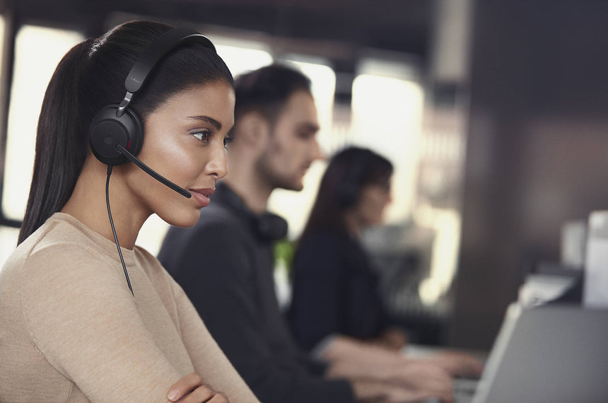 Jabra Evolve2 40 SE Stereo Wired On-Ear Headset (Unified Communications, USB-A, Black) — Being Shipped