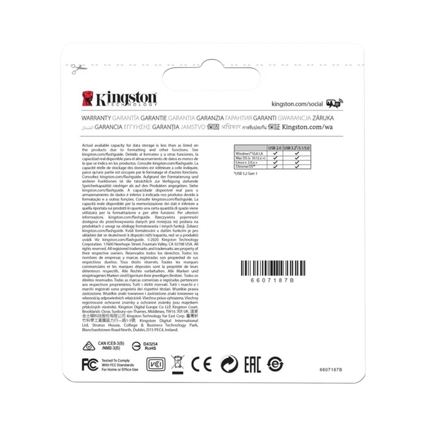 Kingston DataTraveler 64GB 200MB/s Micro USB Flash Drive (Silver) — Being Shipped