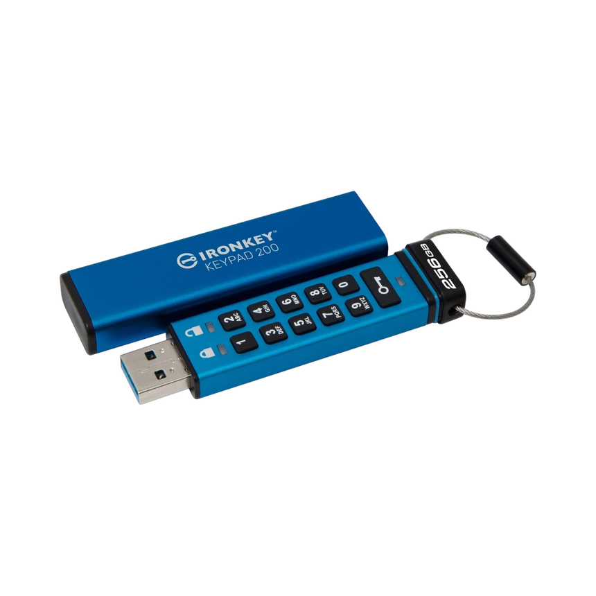 Kingston IronKey Keypad 200 256GB USB-A 3.2 Gen 1 Flash Drive — Being Shipped