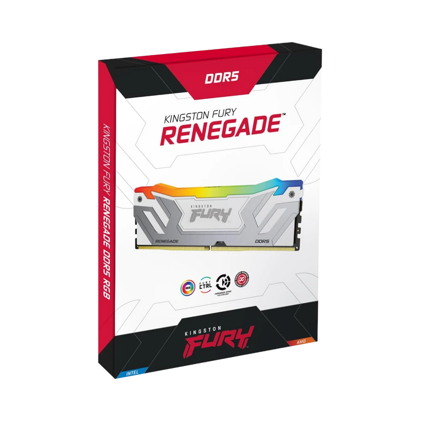 Kingston Fury Renegade RGB White XMP 24GB 8400MT/s DDR5 CL40 CUDIMM Gaming Memory Kit — Being Shipped