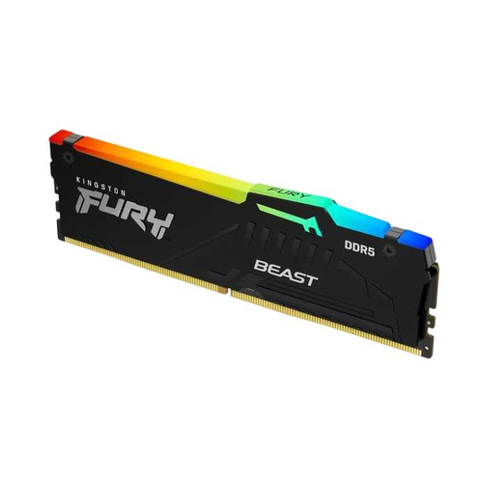 Kingston FURY Beast Black RGB XMP 64GB DDR5 5200MT/s CL40 Gaming Memory Kit (4 x 16GB) — Being Shipped