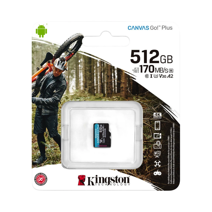 Kingston Canvas Go! Plus 512GB UHS-I microSDXC Memory Card — Being Shipped
