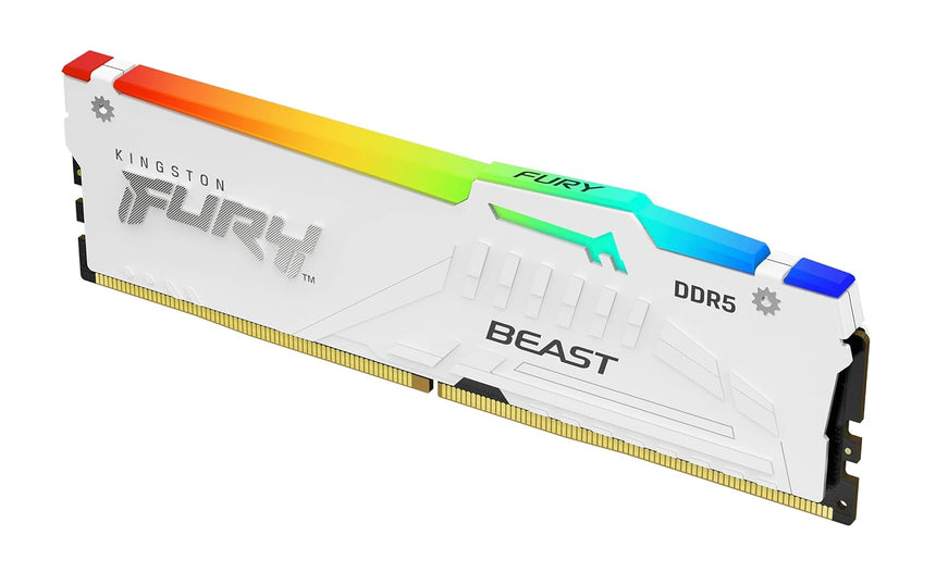 Kingston FURY Beast White RGB EXPO 32GB DDR5 6000MT/s CL30 DIMM Gaming Memory Kit (2 x 16GB) — Being Shipped