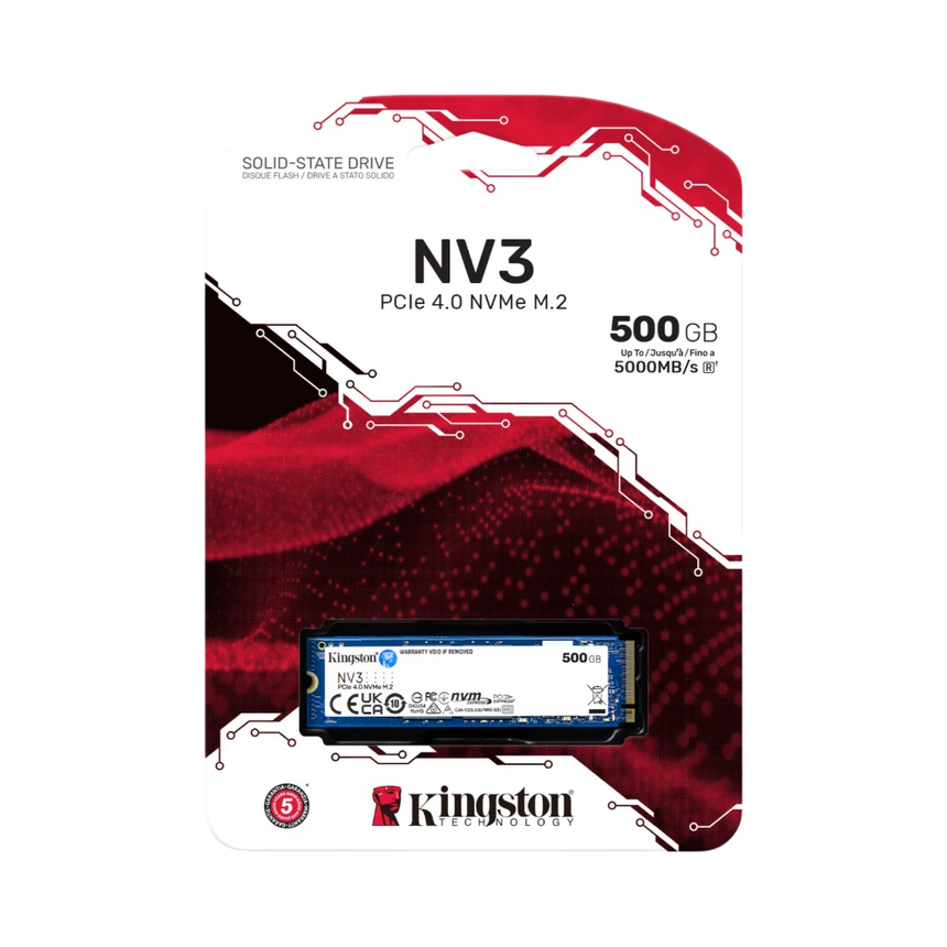 Kingston 500GB M.2 2280 NV3 NVMe PCIe 4.0 SSD — Being Shipped