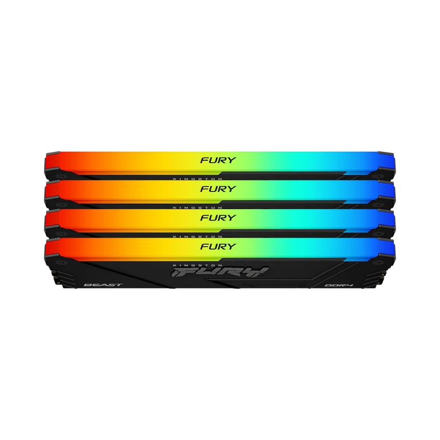 Kingston FURY Beast RGB 128GB 3600MT/s DDR4 CL18 Desktop Memory Kit (4 x 32GB) — Being Shipped