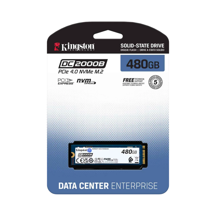 Kingston Data Center DC2000B 480GB M.2 2280 PCIe 4.0 NVMe Enterprise SSD — Being Shipped