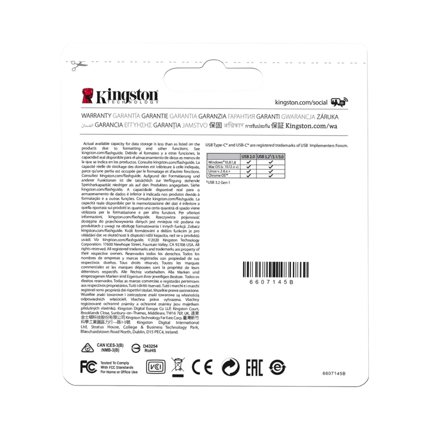 Kingston DataTraveler microDuo 3C 64GB 200MB/s USB 3.2 Gen 1 Flash Drive — Being Shipped