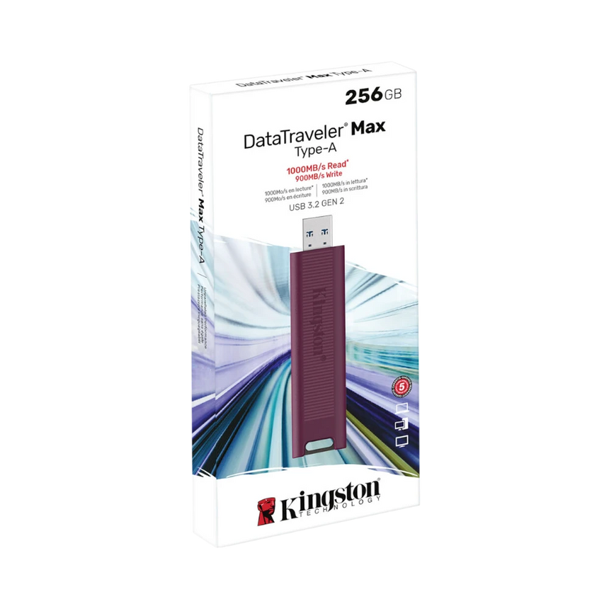 Kingston DataTraveler Max 256GB USB Type-A Flash Drive (Red) — Being Shipped