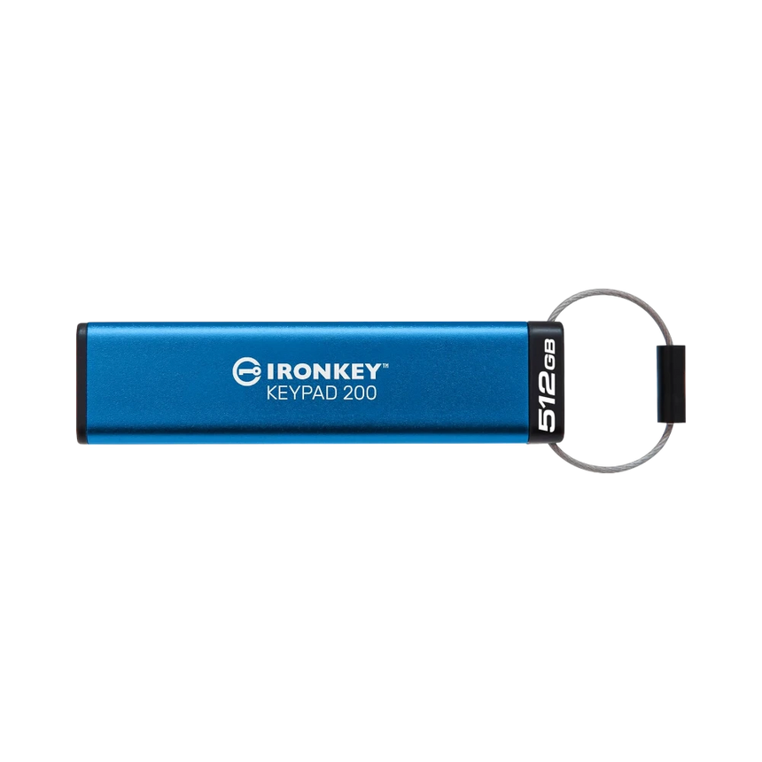 Kingston IronKey Keypad 200 512GB USB Type -A Hardware Encrypted Flash Drive — Being Shipped