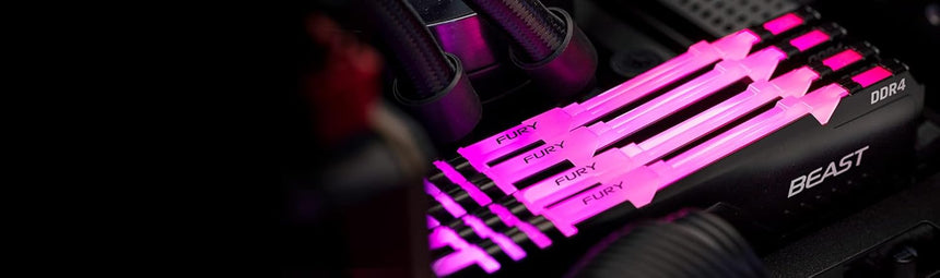 Kingston FURY Beast Black RGB XMP 64GB DDR4 3200MT/s CL16 (4 x 16GB) — Being Shipped