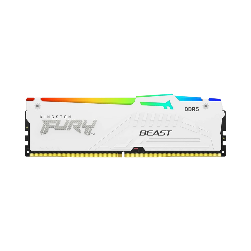 Kingston FURY Beast White RGB XMP 128GB DDR5 5200MT/s CL40 Memory Kit (4 x 32GB) — Being Shipped