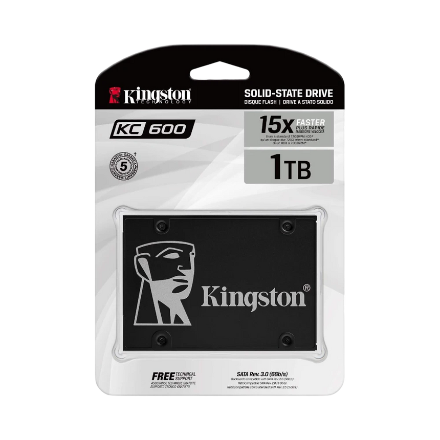 Kingston KC600 1024GB 2.5" SATA 6Gb/s Internal SSD — Being Shipped