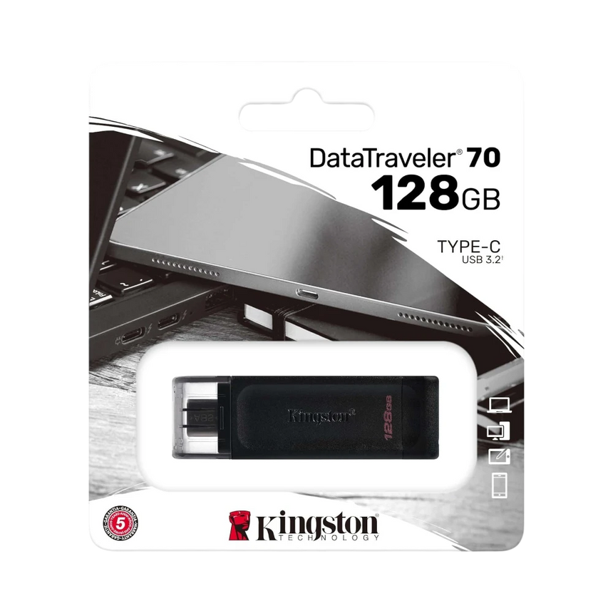 Kingston DataTraveler 70 128GB USB 3.2 Gen 1 Type-C Flash Drive — Being Shipped