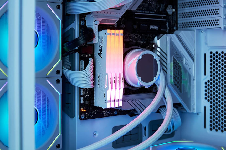 Kingston FURY Beast White RGB XMP 16GB DDR5 5600MT/s CL40 Memory Module — Being Shipped