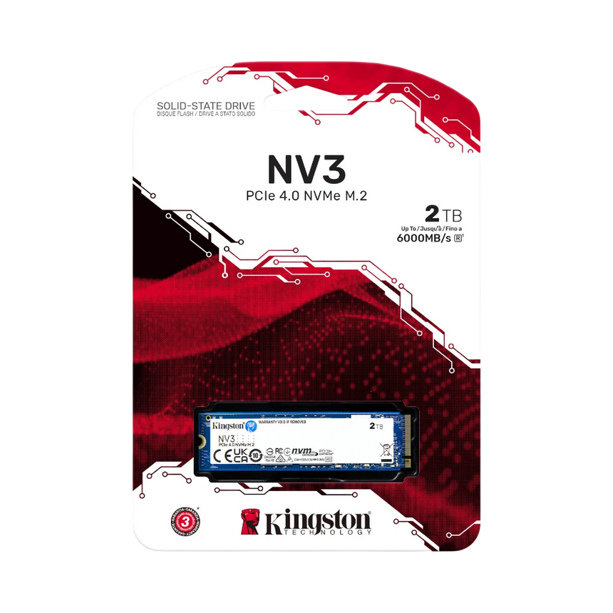 Kingston 2TB M.2 2280 NV3 NVMe PCIe 4.0 SSD — Being Shipped