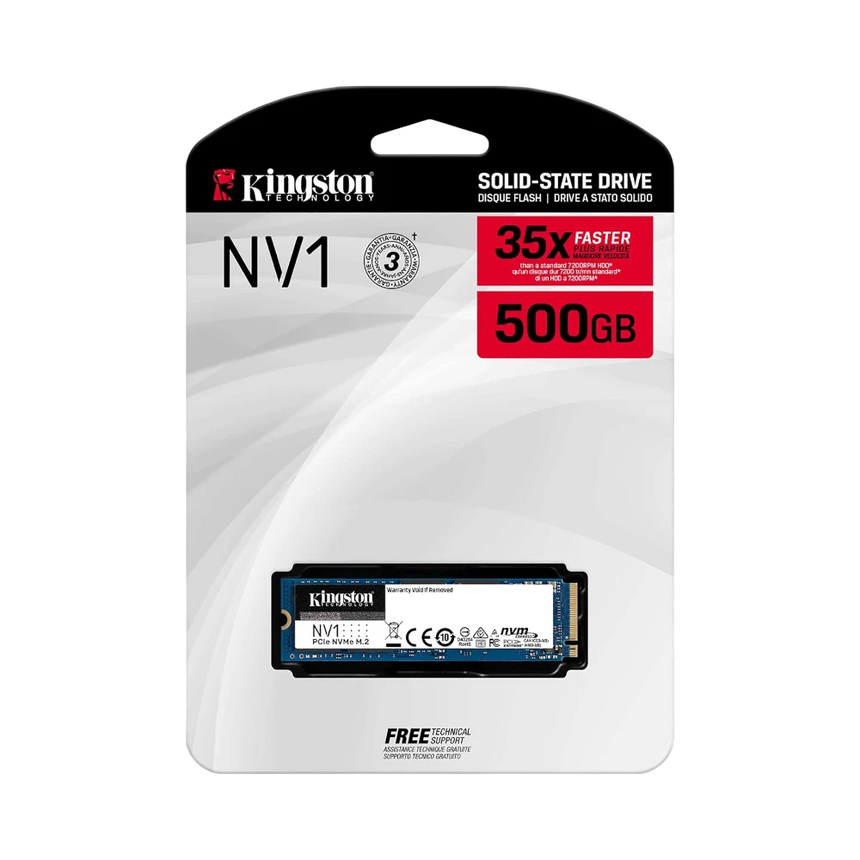 Kingston NV1 500GB M.2 2280 NVMe PCIe Internal SSD — Being Shipped