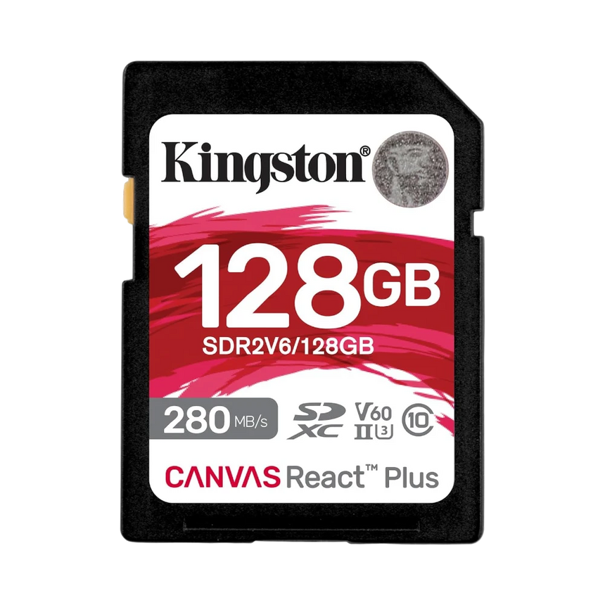 Kingston Canvas React Plus 128GB UHS-II SDXC Memory Card — Being Shipped