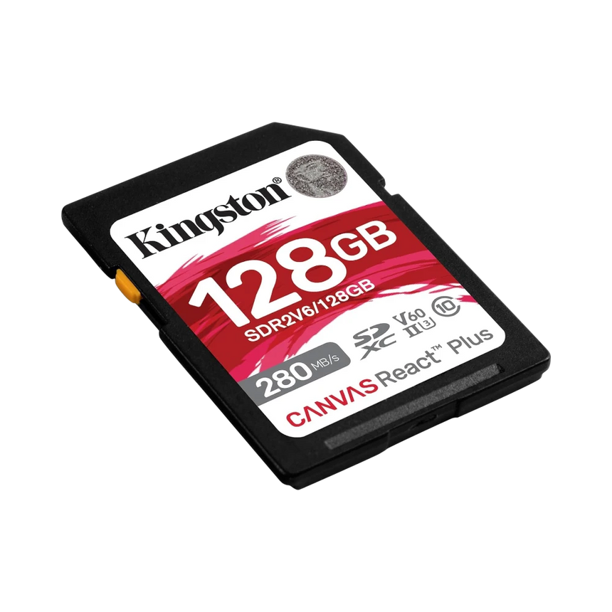 Kingston Canvas React Plus 128GB UHS-II SDXC Memory Card — Being Shipped