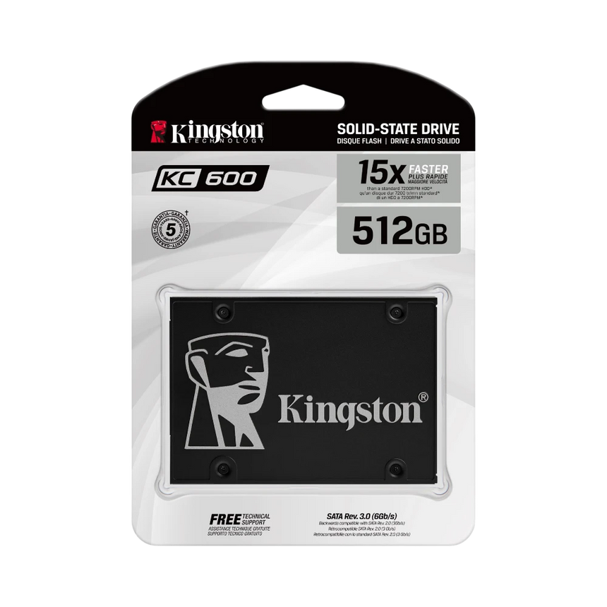 Kingston KC600 512GB 2.5" SATA 6Gb/s SATA3 SSD — Being Shipped