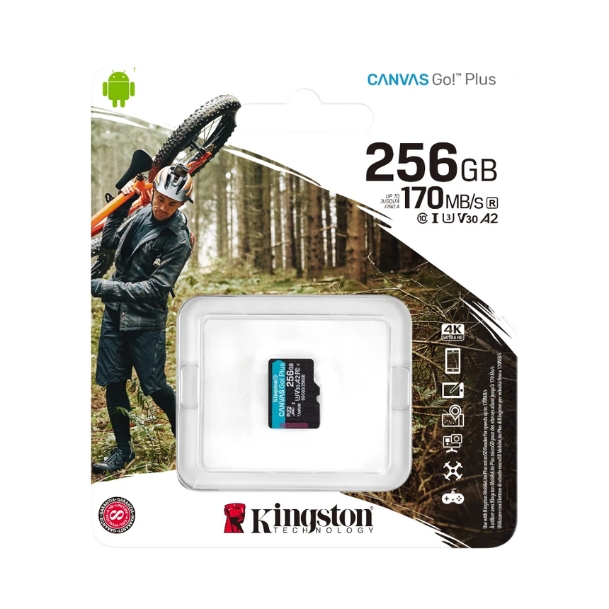 Kingston Canvas Go! Plus 256GB UHS-I microSDXC Memory Card — Being Shipped