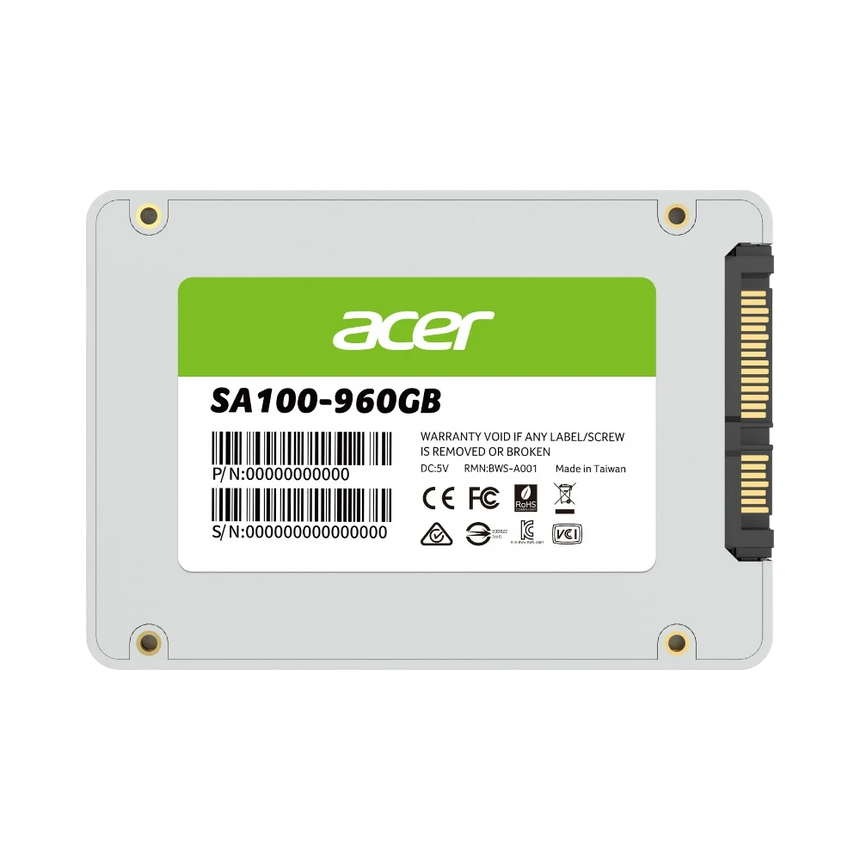 Acer SA100 960GB 2.5-inch SATA lll SSD — Being Shipped