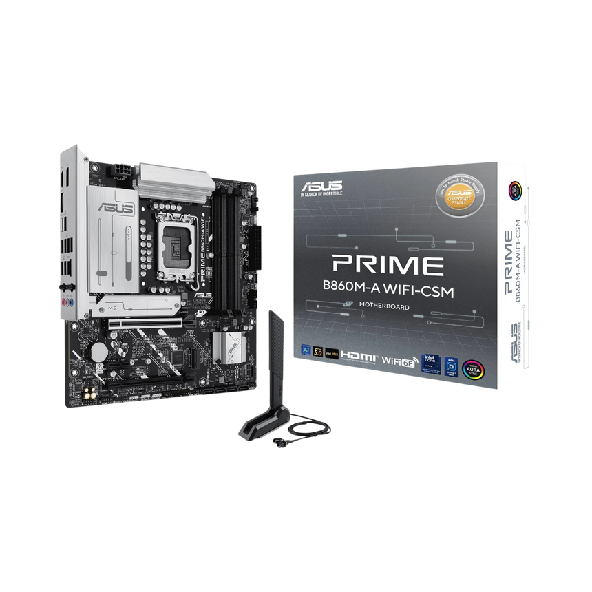ASUS PRIME B860M-A WIFI-CSM LGA 1851 M-ATX Motherboard — Being Shipped