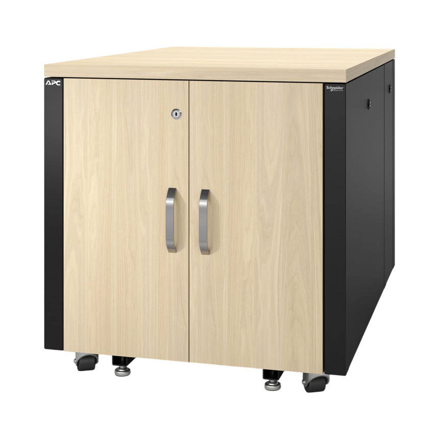 APC NetShelter Soundproof, 12U, Server Rack Enclosure, Maple — Being Shipped