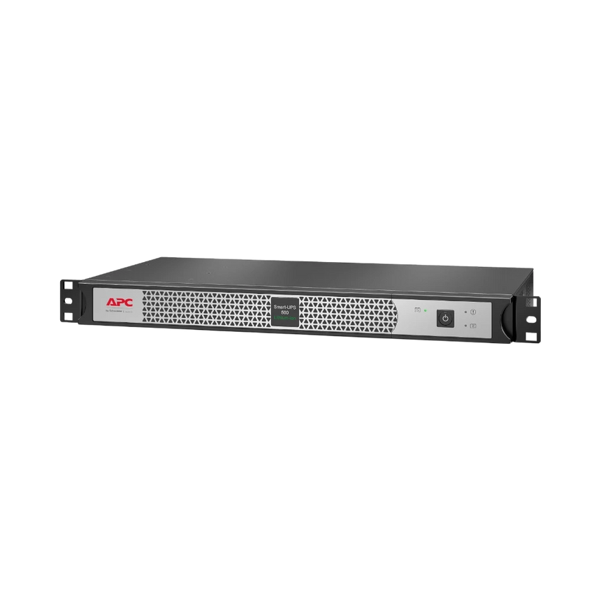APC Smart-UPS, Line Interactive, 500VA, Lithium-ion, Rackmount 1U, 120V, 4x NEMA 5-15R outlets, Short Depth — Being Shipped
