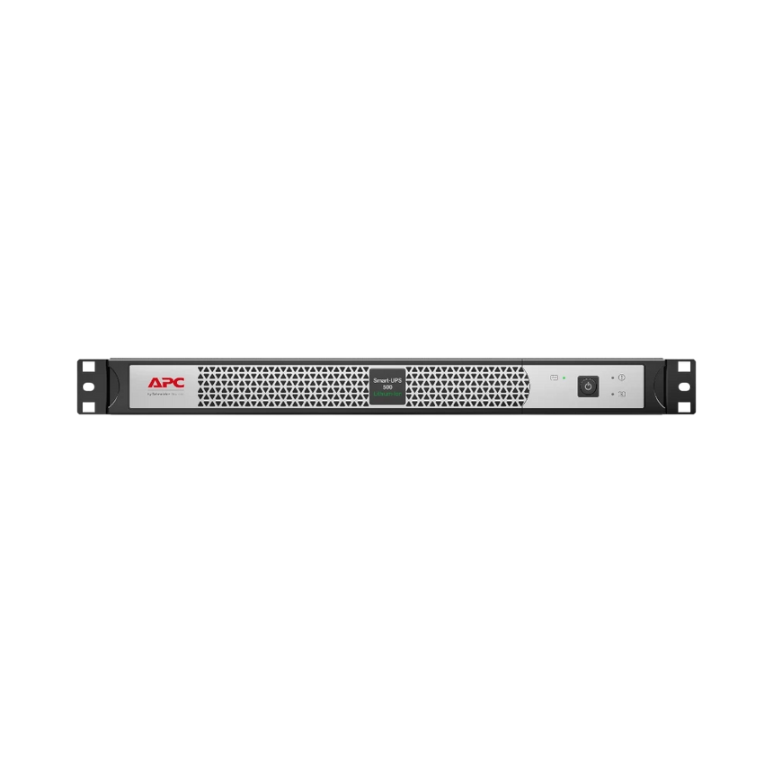 APC Smart-UPS, Line Interactive, 500VA, Lithium-ion, Rackmount 1U, 120V, 4x NEMA 5-15R outlets, Short Depth — Being Shipped