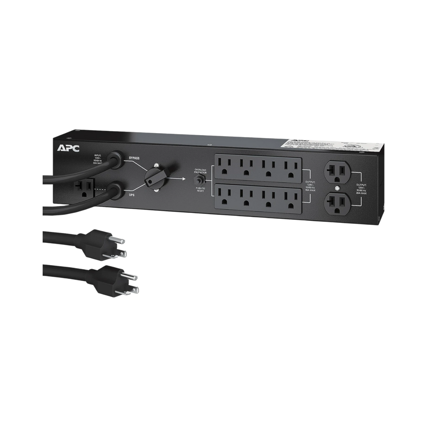 APC SERVICE BYPASS PDU, 120V 20AMP W/ (8) NEMA 5-15R AND (2) 5-20R — Being Shipped