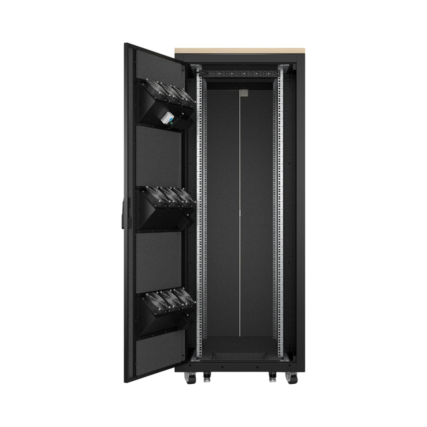 APC NetShelter Soundproof, 38U, Server Rack Enclosure, 120V, Maple — Being Shipped