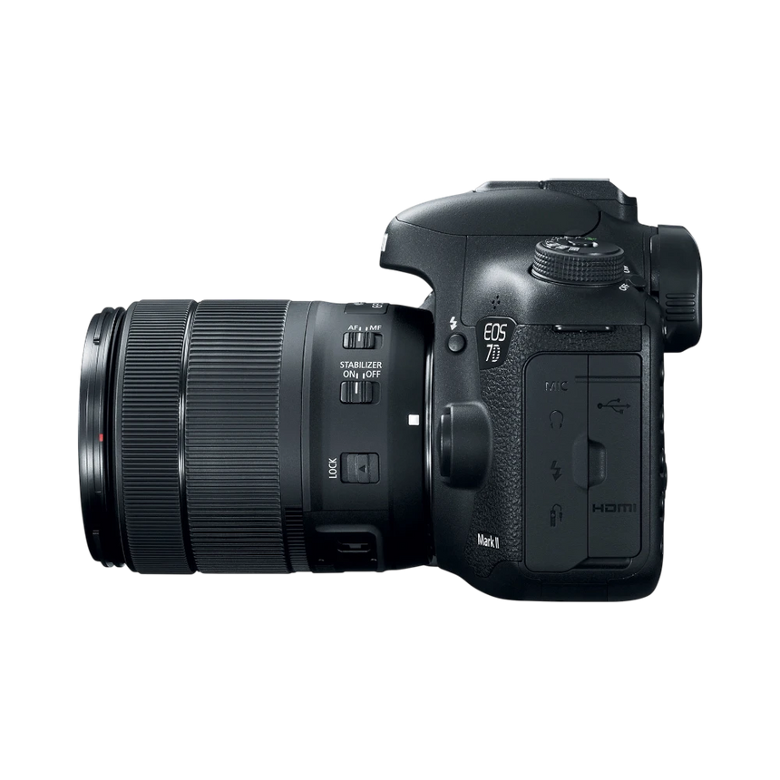 Canon EOS 7D Mark II DSLR Camera with 18-135mm f/3.5-5.6 IS USM Lens & W-E1 Wi-Fi Adapter — Being Shipped