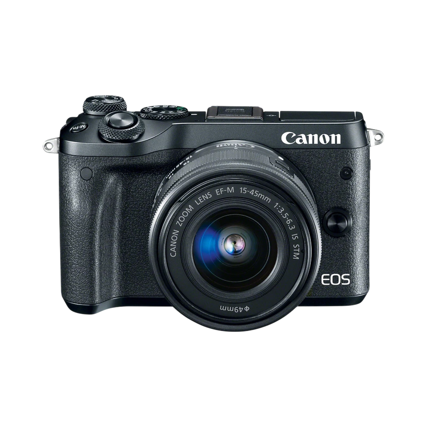 Canon EOS M6 Mirrorless Digital Camera with 15-45mm Lens (Black) — Being Shipped