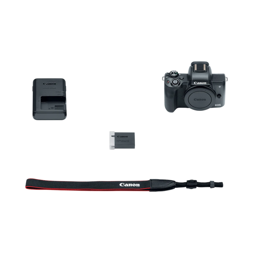 Canon EOS M50 Mirrorless Digital Camera (Body Only, Black) — Being Shipped