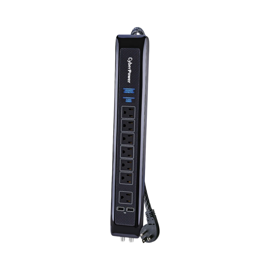 CyberPower NEMA 5-15P 7 x NEMA 5-15R Surge Protector — Being Shipped