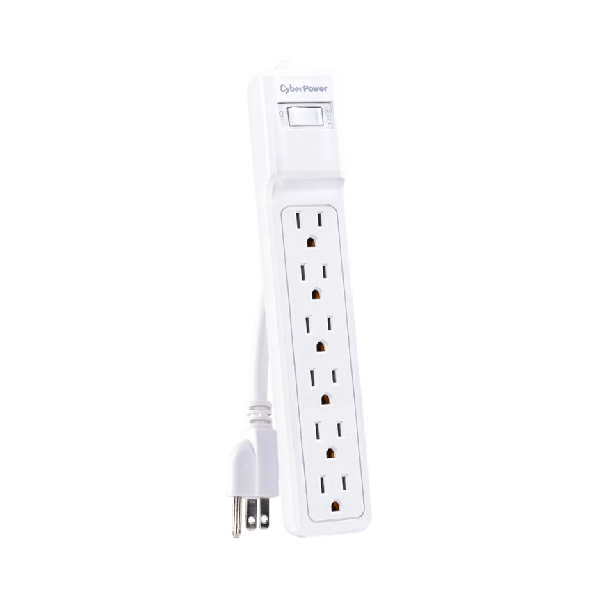 CyberPower B602RC1 6-Outlet Essential Surge Protector (White) — Being Shipped