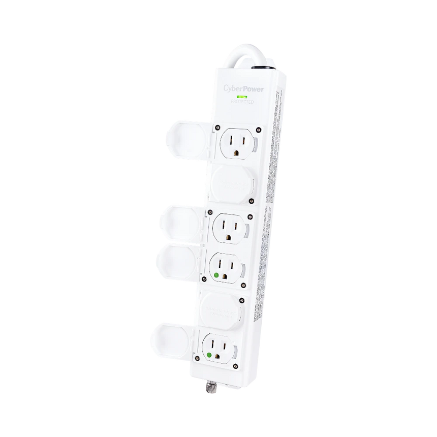 CyberPower 6-Outlet Medical-Grade Surge Protector (White) — Being Shipped