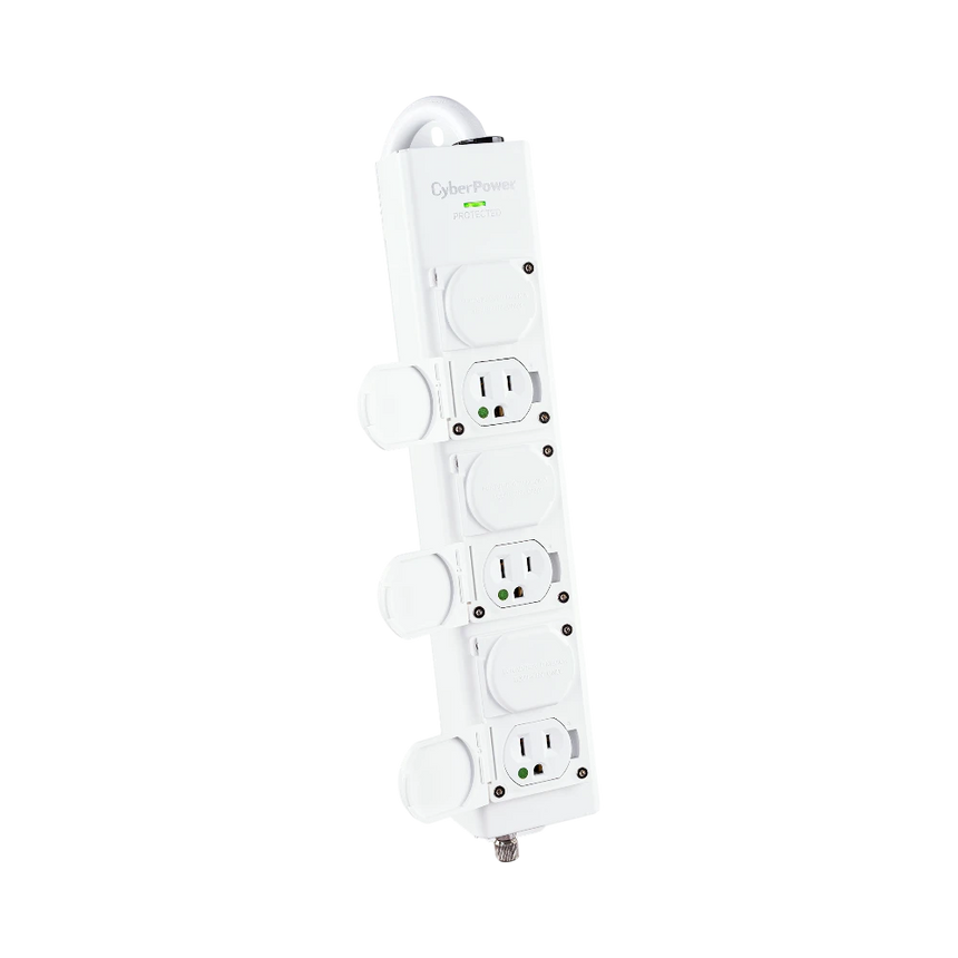 CyberPower 6-Outlet Medical-Grade Surge Protector (White) — Being Shipped